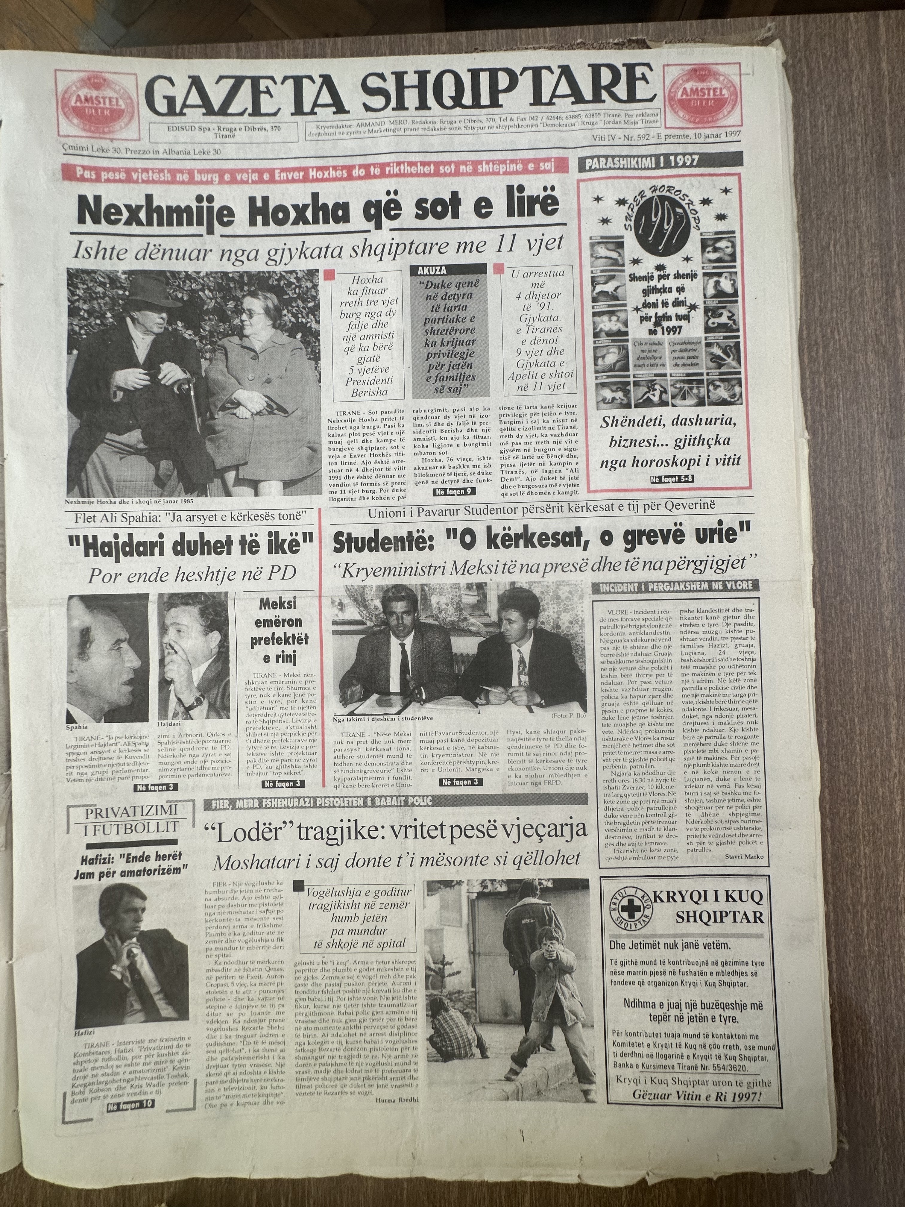 Gazeta Shqiptare 1997-01-10